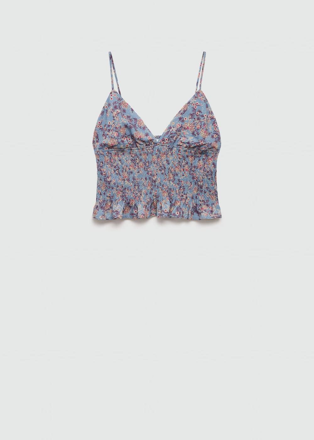 Mango Top mit Blumenmuster
