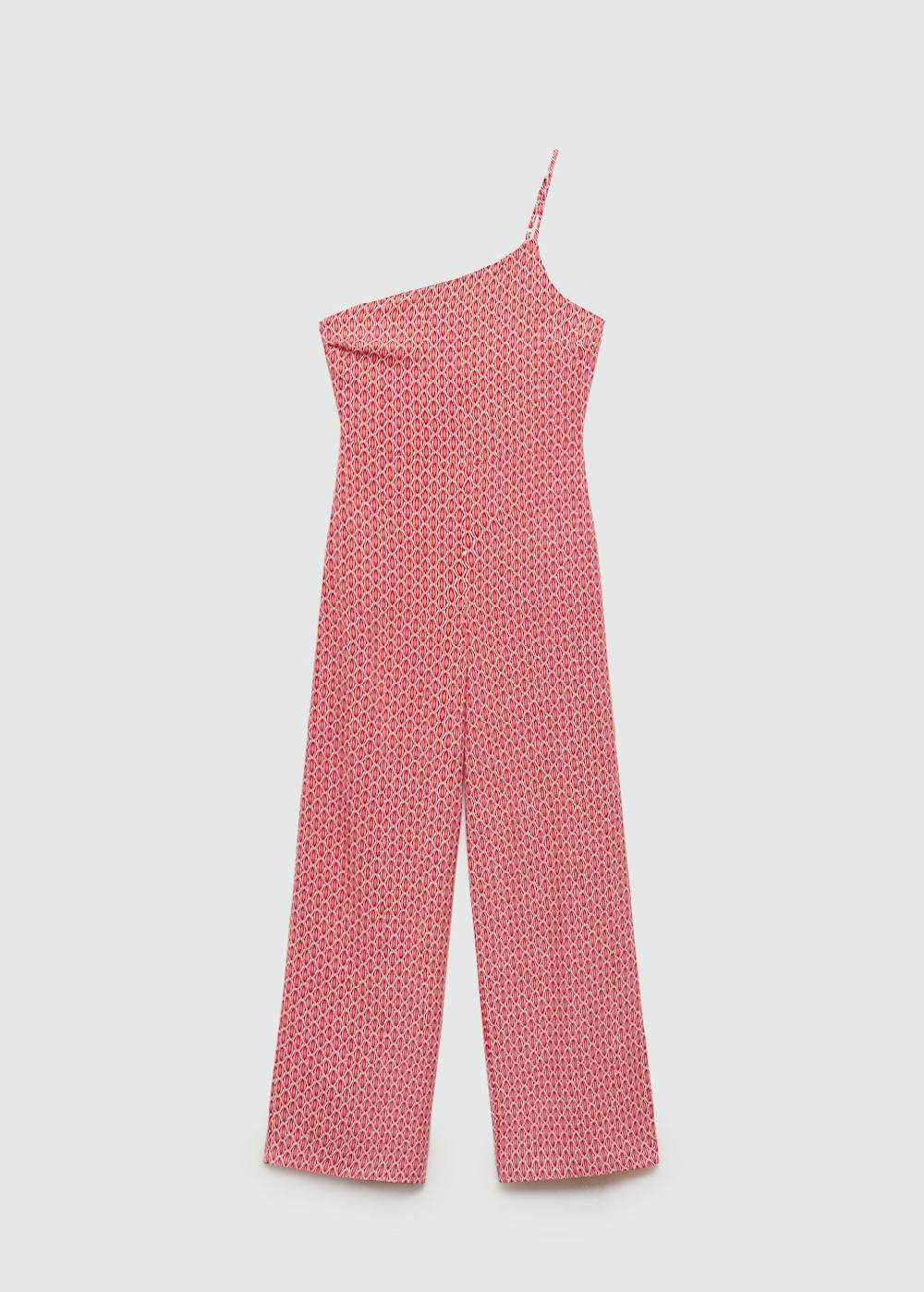 Mango Asymmetrischer Print-Jumpsuit Hotsell