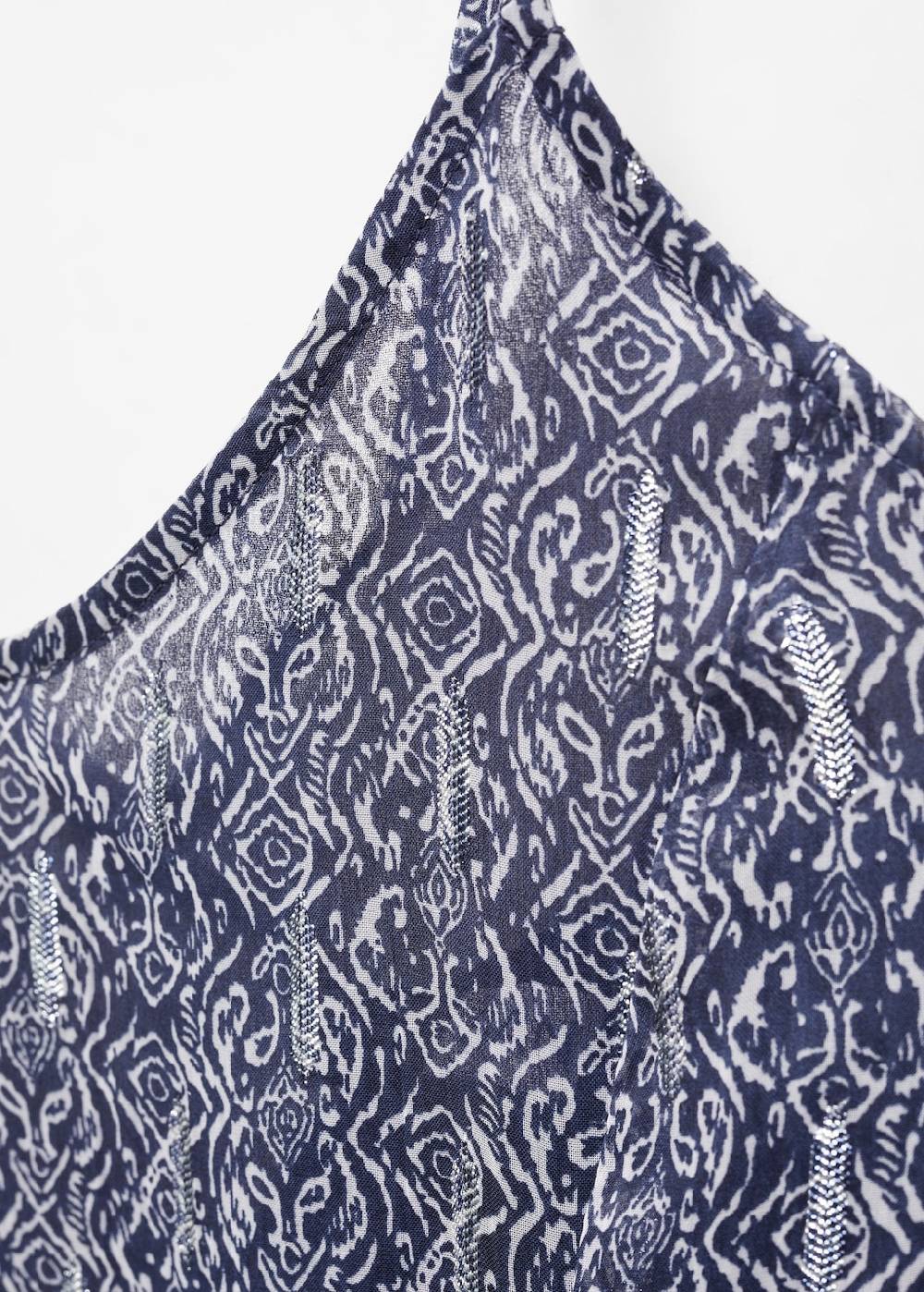 Mango Bedrucktes Kleid mit Cut-outs im Angebot