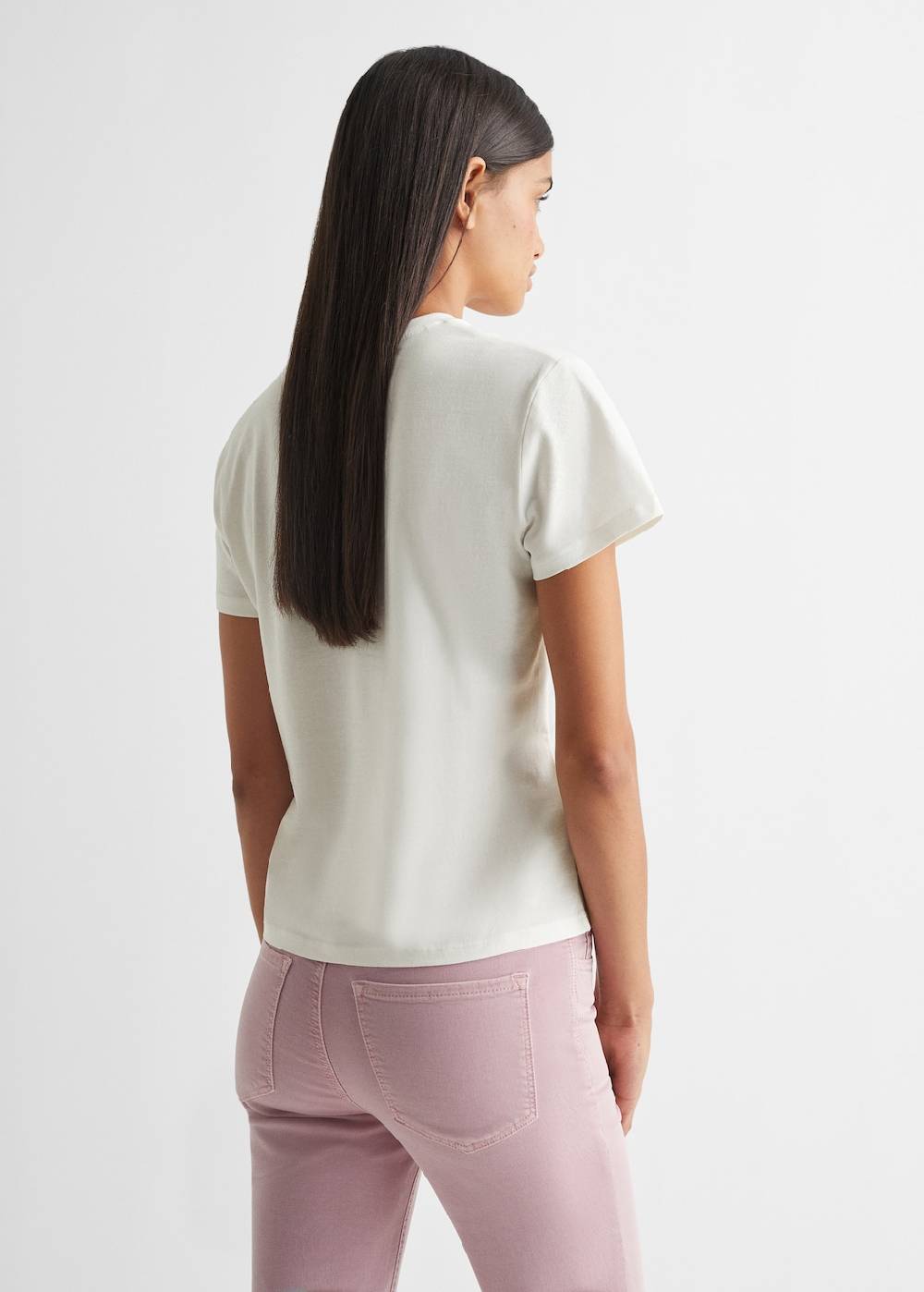 Mango T-Shirt mit Textaufdruck Schlussverkauf