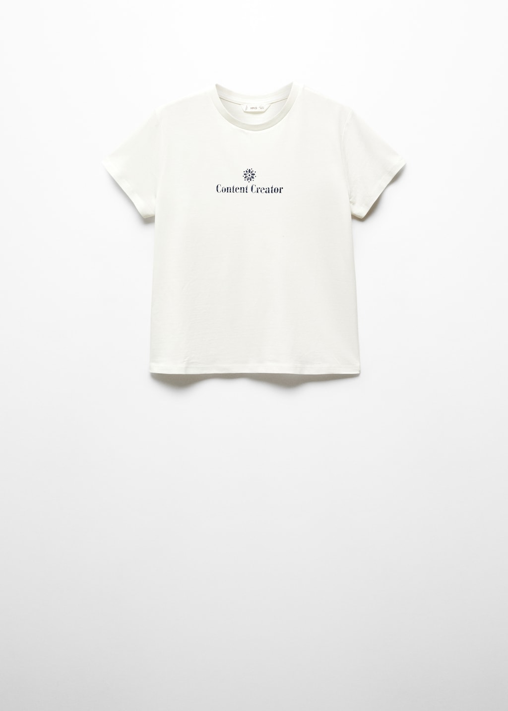 Mango T-Shirt mit Textaufdruck Schlussverkauf
