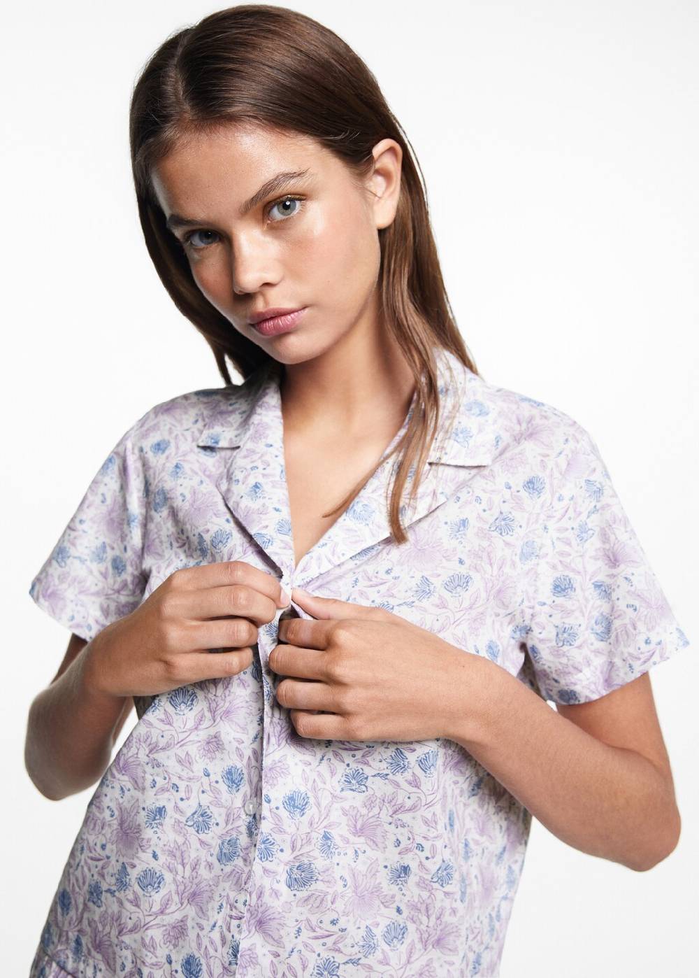 Mango Kurzer Print-Pyjama Kostenloser Versand