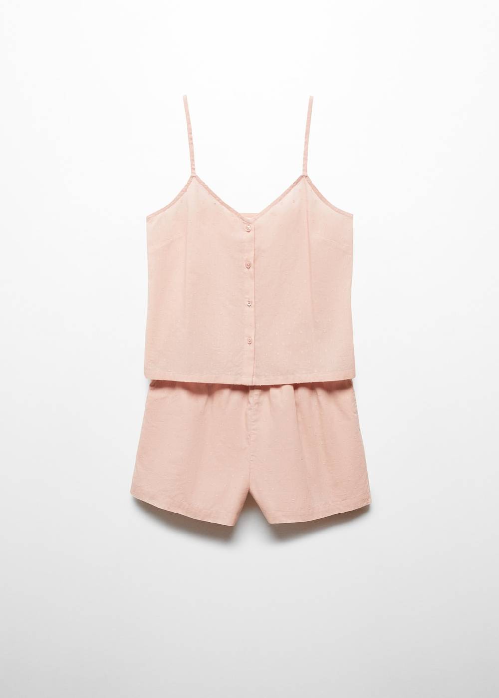 Mango Kurzer Pyjama mit Polka Dots Limitierter Zeitrabatt