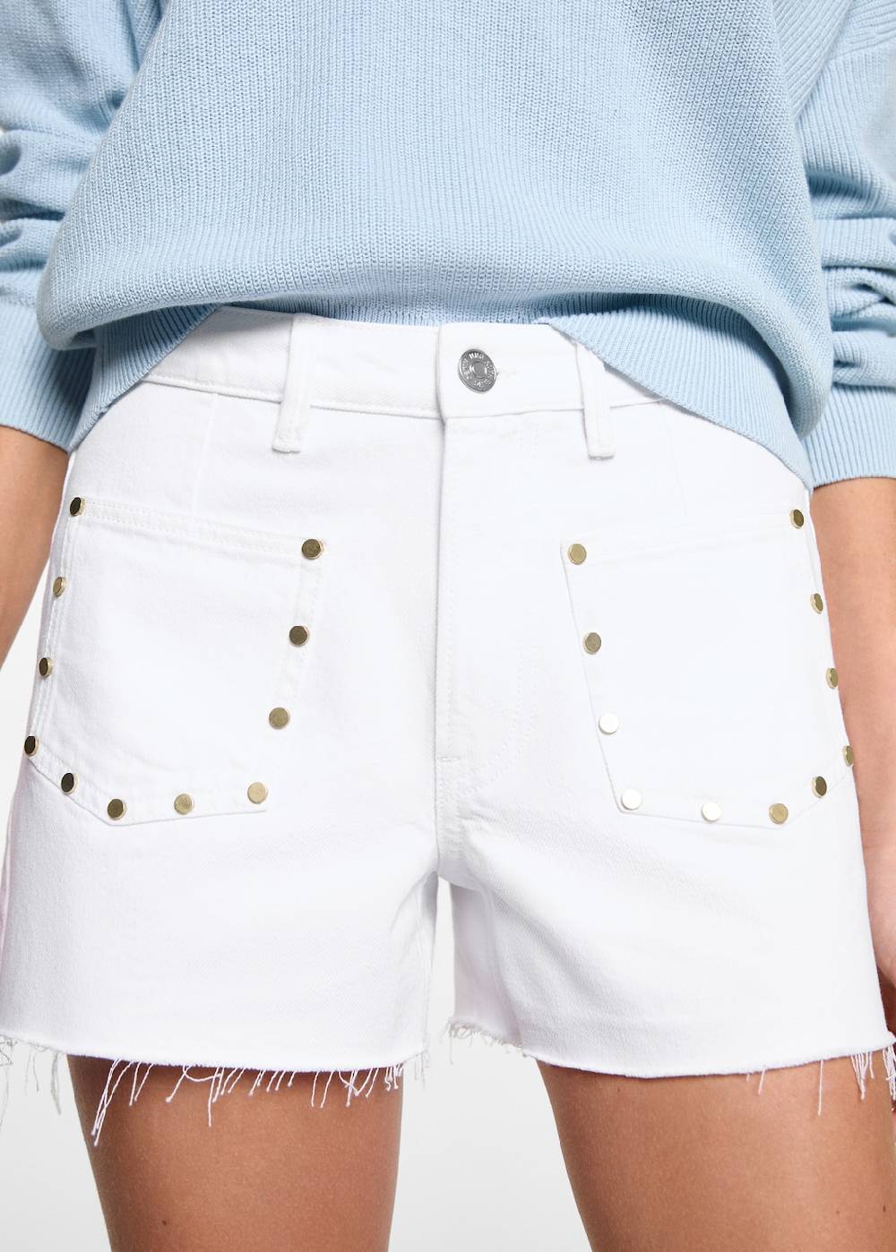 Mango Shorts mit Nieten Fabrik Onlineshop