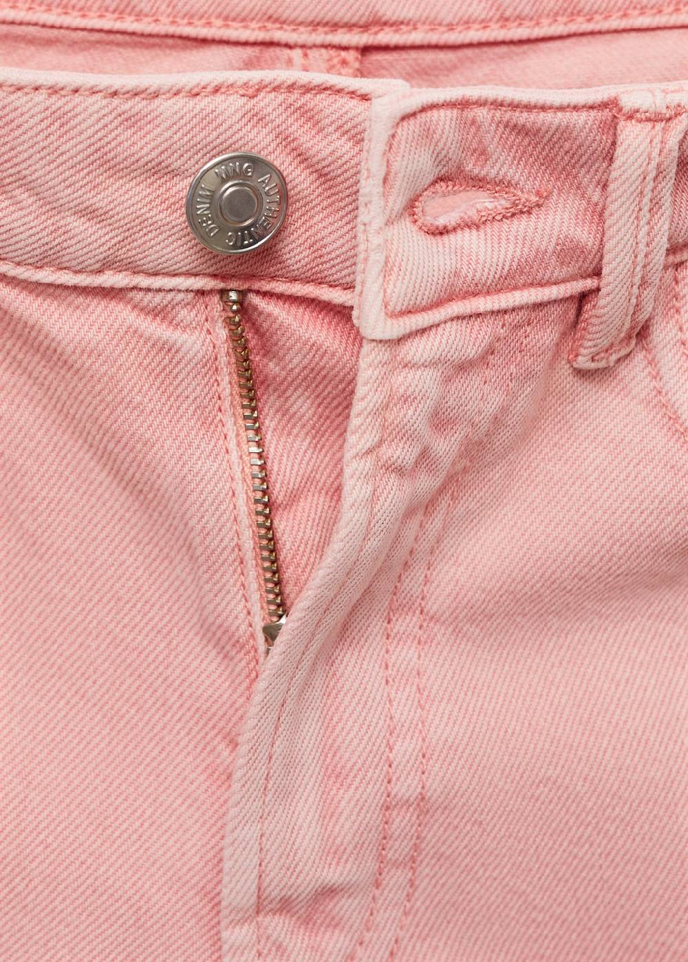 Mango Jeansshorts mit ausgefranstem Saum Rabatt