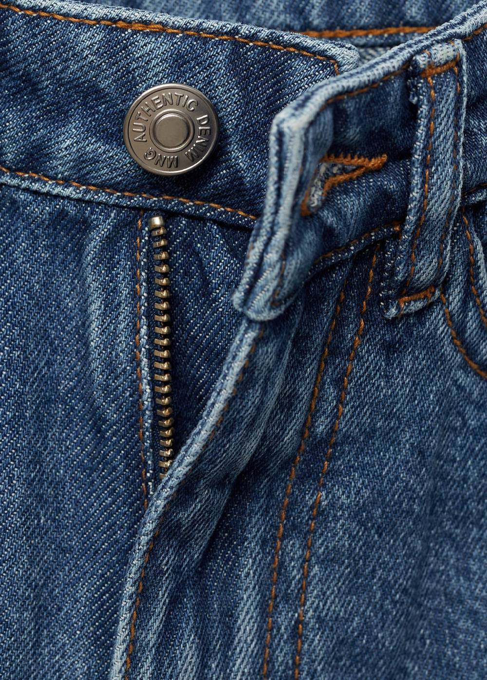 Mango Jeansshorts mit ausgefranstem Saum Günstig kaufen