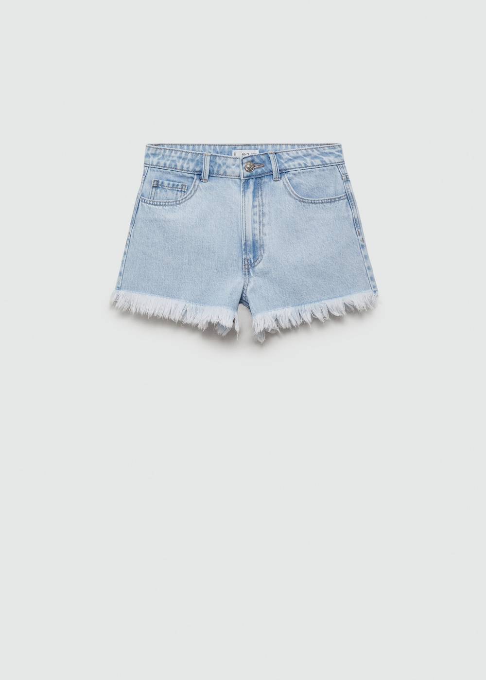 Mango Jeansshorts mit ausgefranstem Saum Begrenztes Angebot