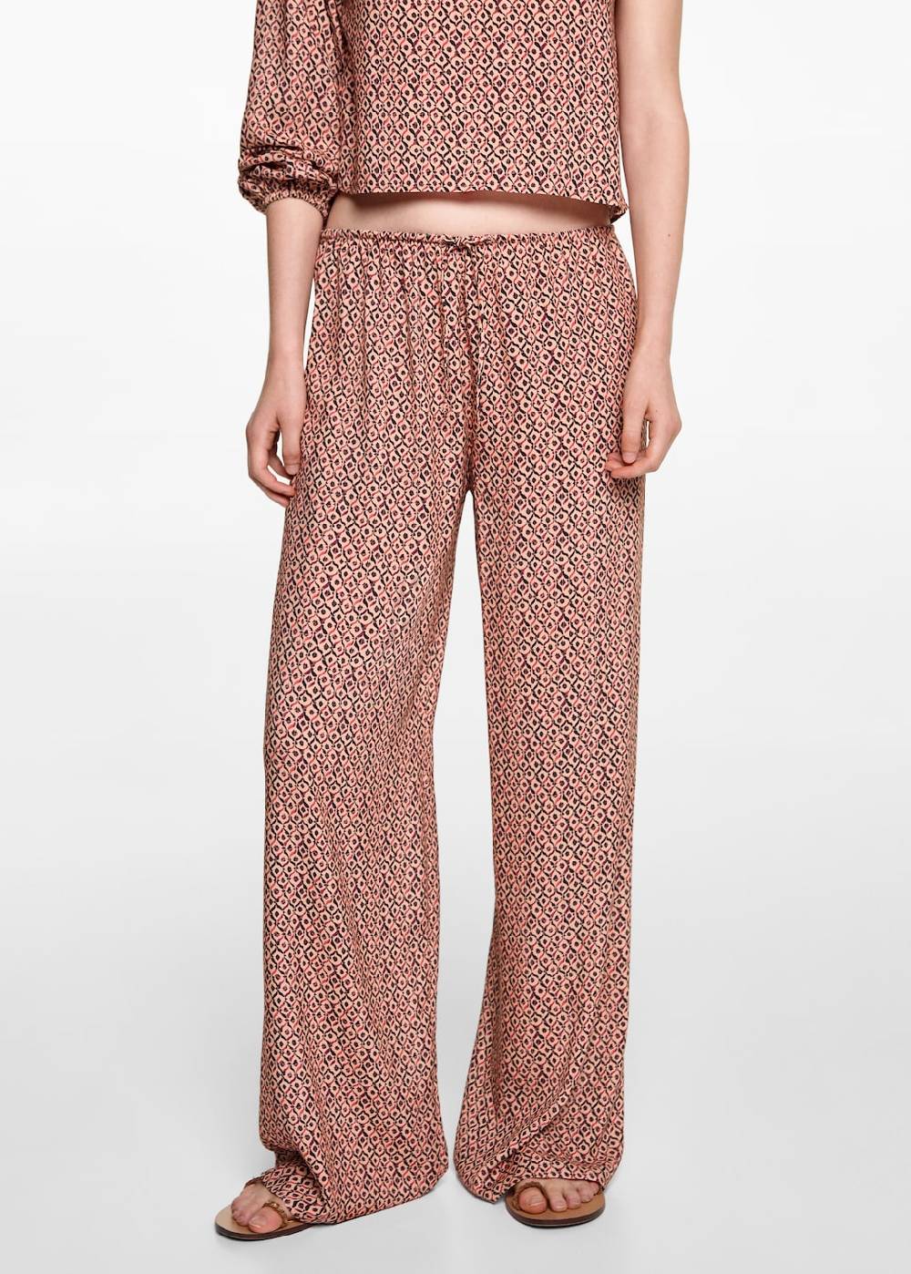 Mango Gerade Printhose Exklusivangebot