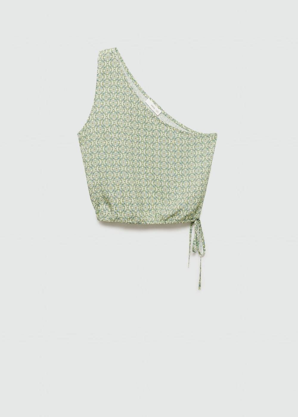 Mango Asymmetrisches Top mit Printmuster Lagerräumung