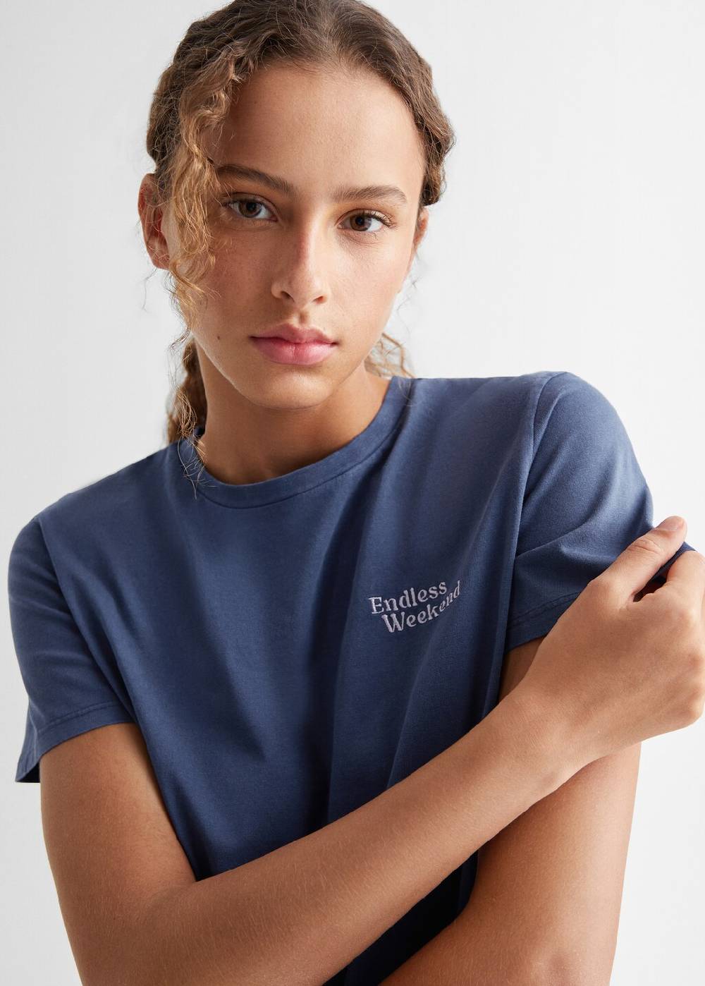 Mango T-Shirt mit Textaufdruck Bestseller