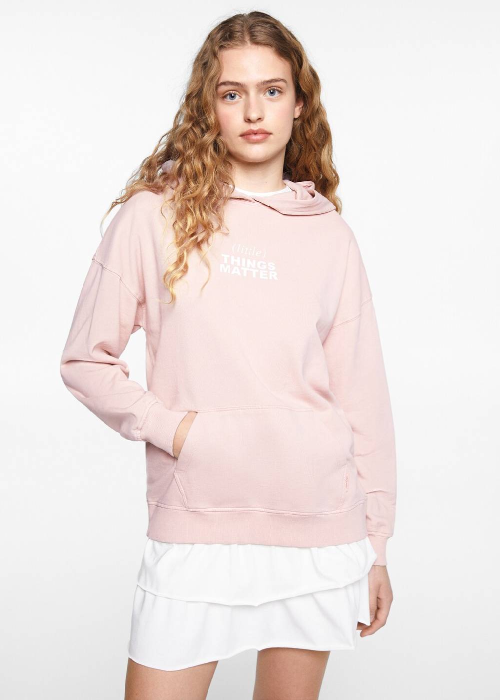 Mango Hoodie mit Schriftzug