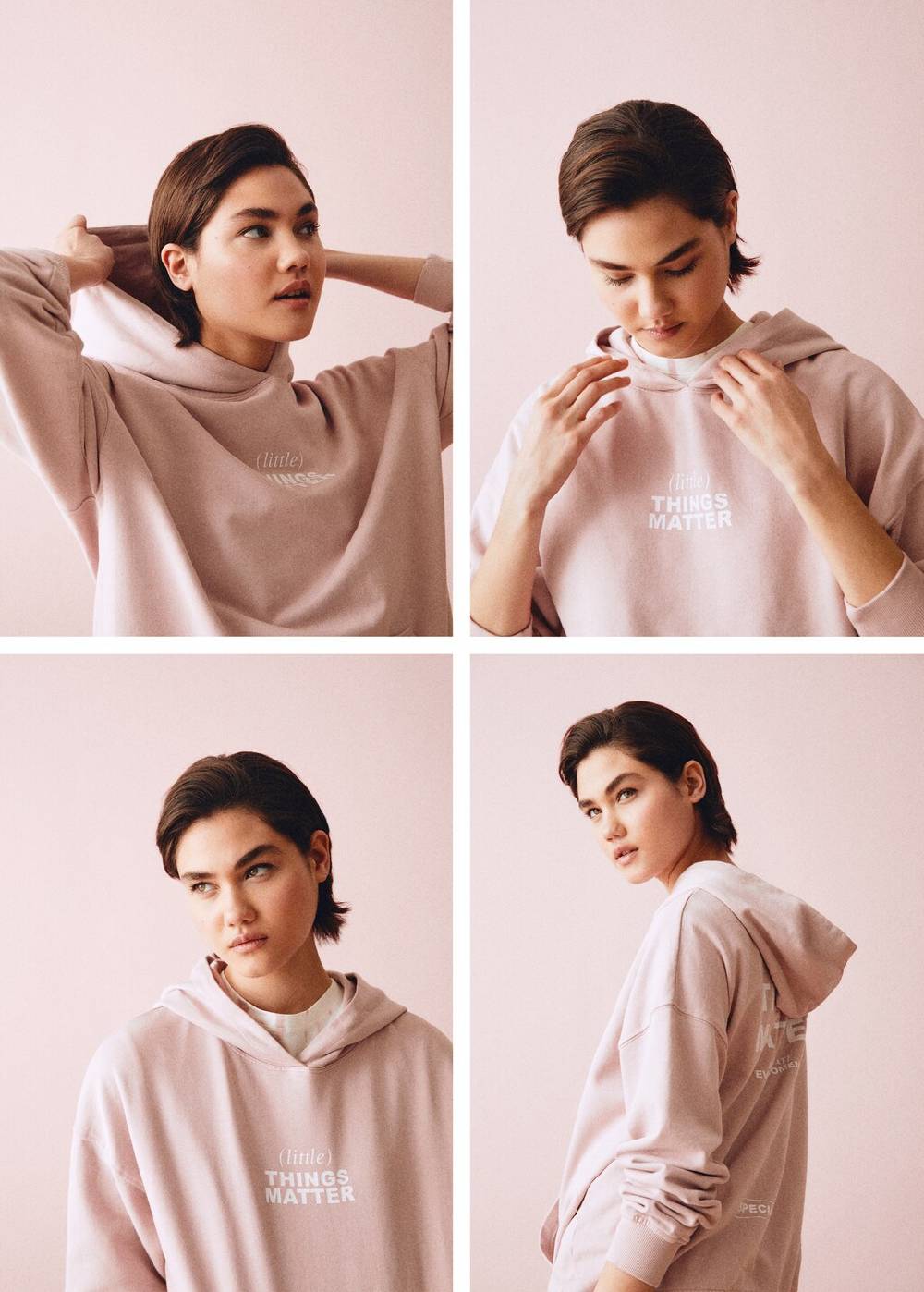 Mango Hoodie mit Schriftzug Kauf eins, bekomm eins gratis