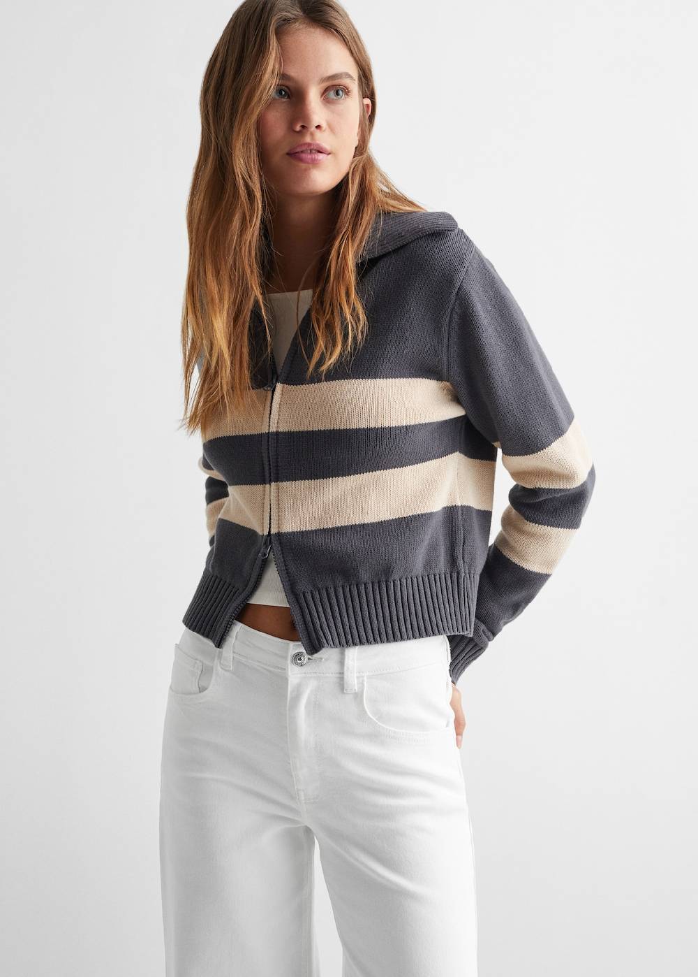 Mango Wideleg-Jeans mit mittlerer Bundhöhe Riesige Ersparnisse