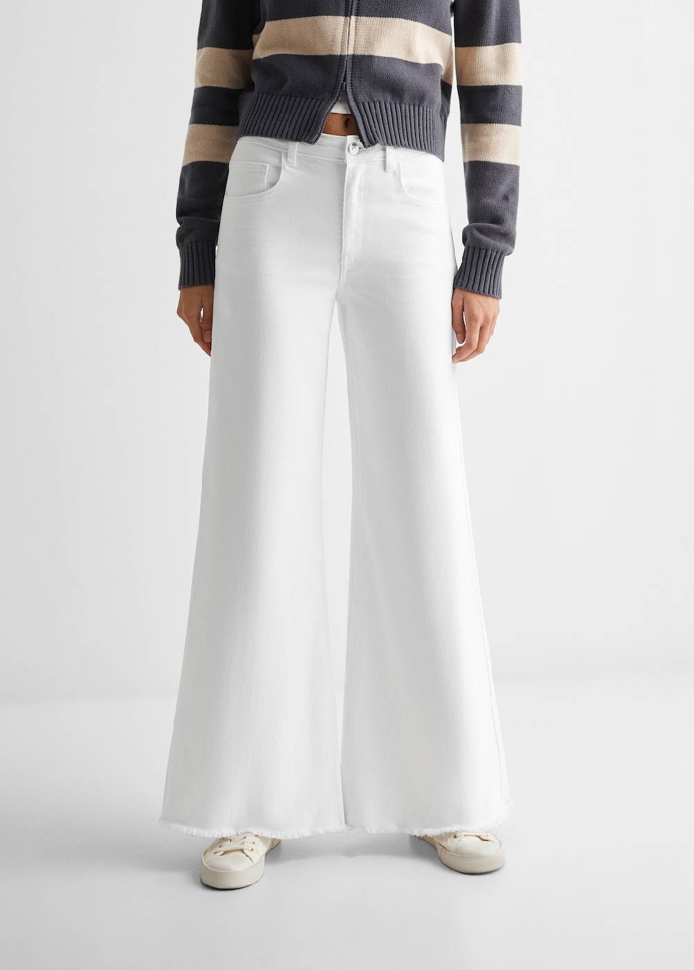 Mango Wideleg-Jeans mit mittlerer Bundhöhe Riesige Ersparnisse