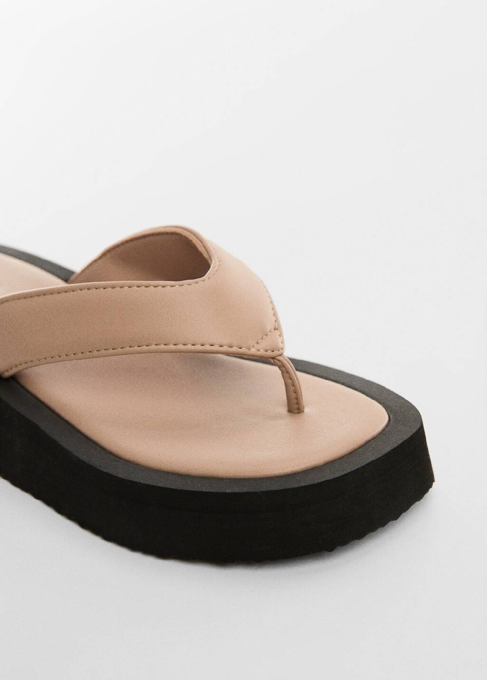 Mango Riemensandalen mit Plateau Tiefpreis