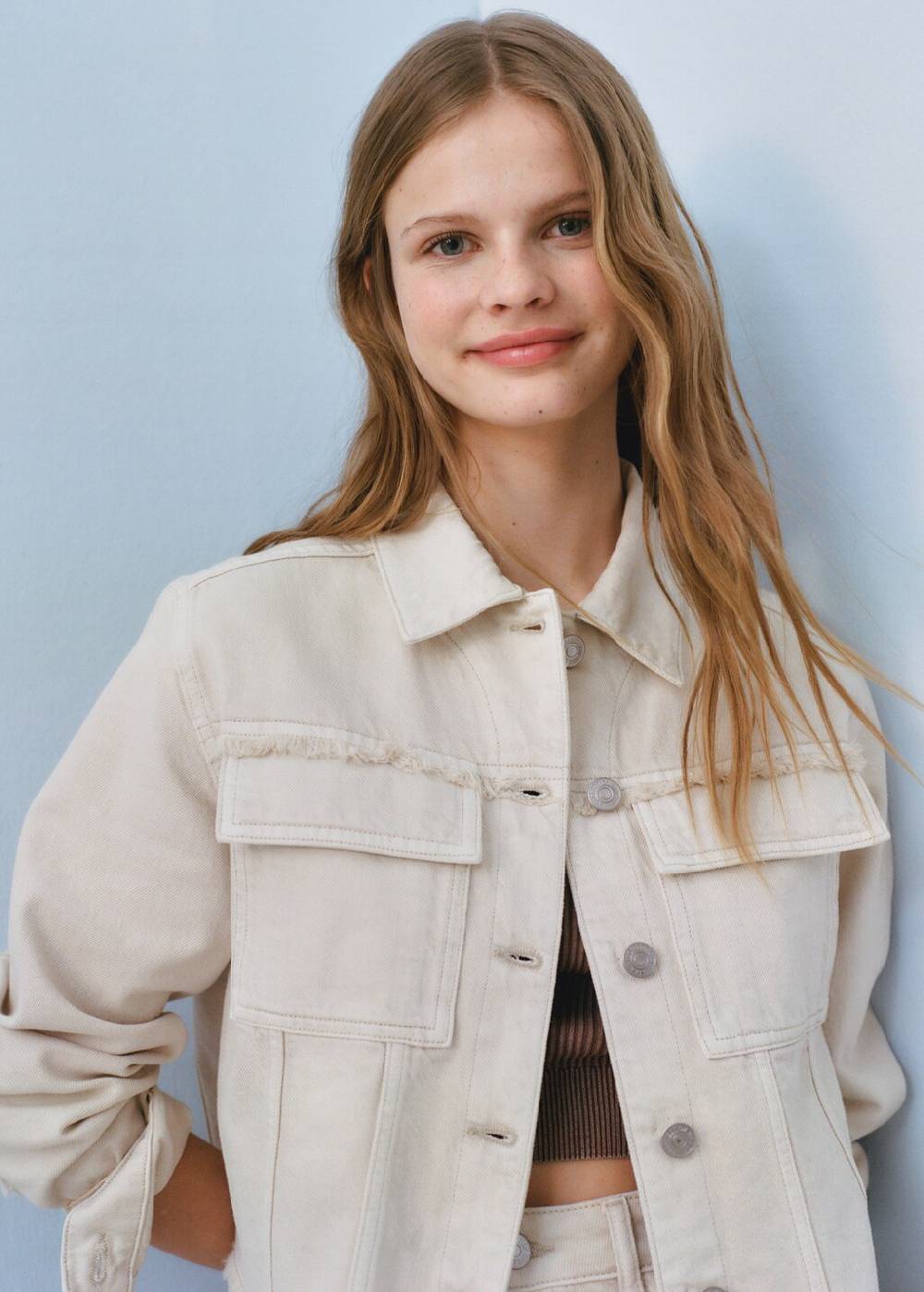 Mango Jeansjacke mit Taschen Letzte 3 Tage