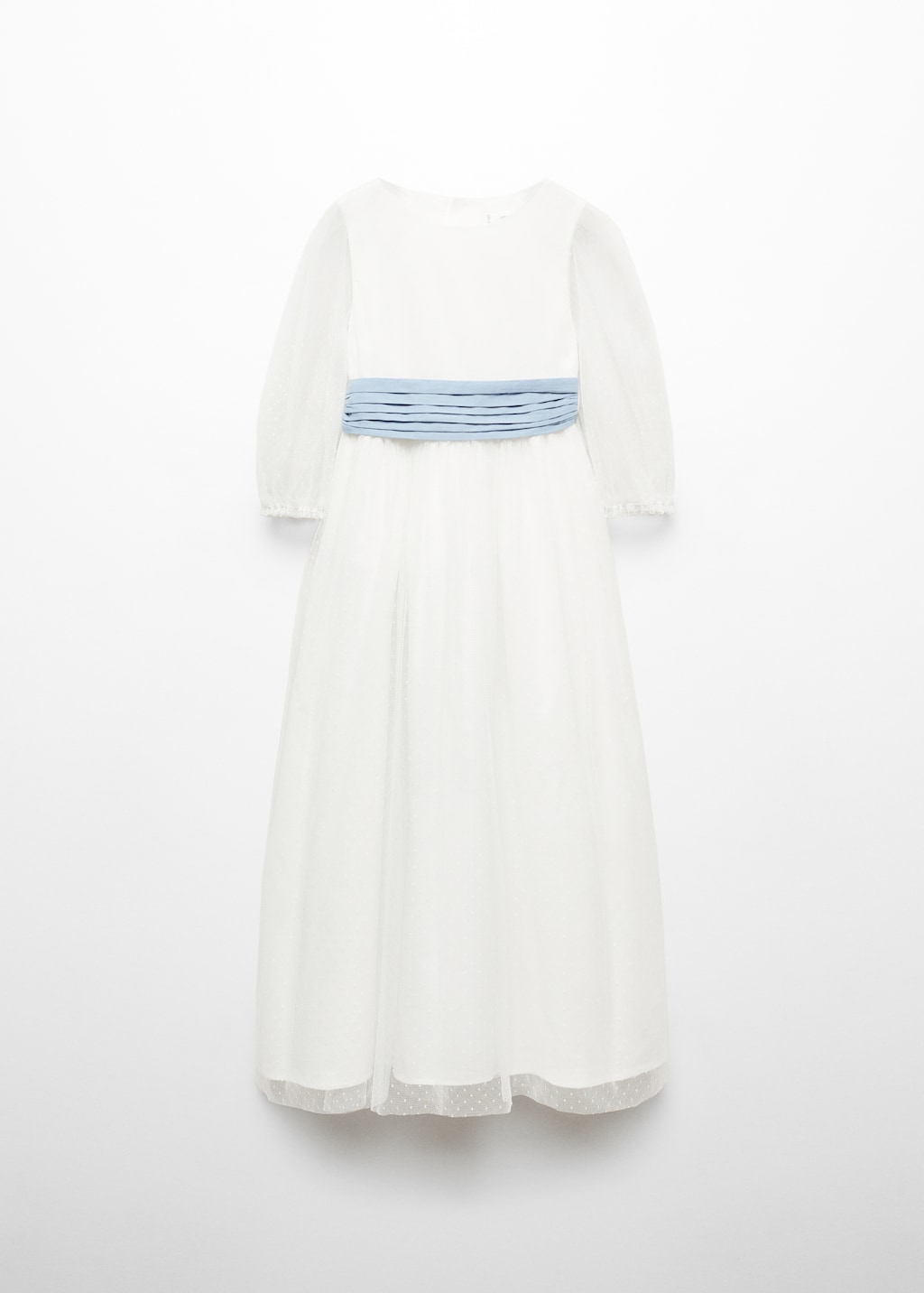 Mango Plumetis-Kleid mit Schleife Letzte 2 Tage