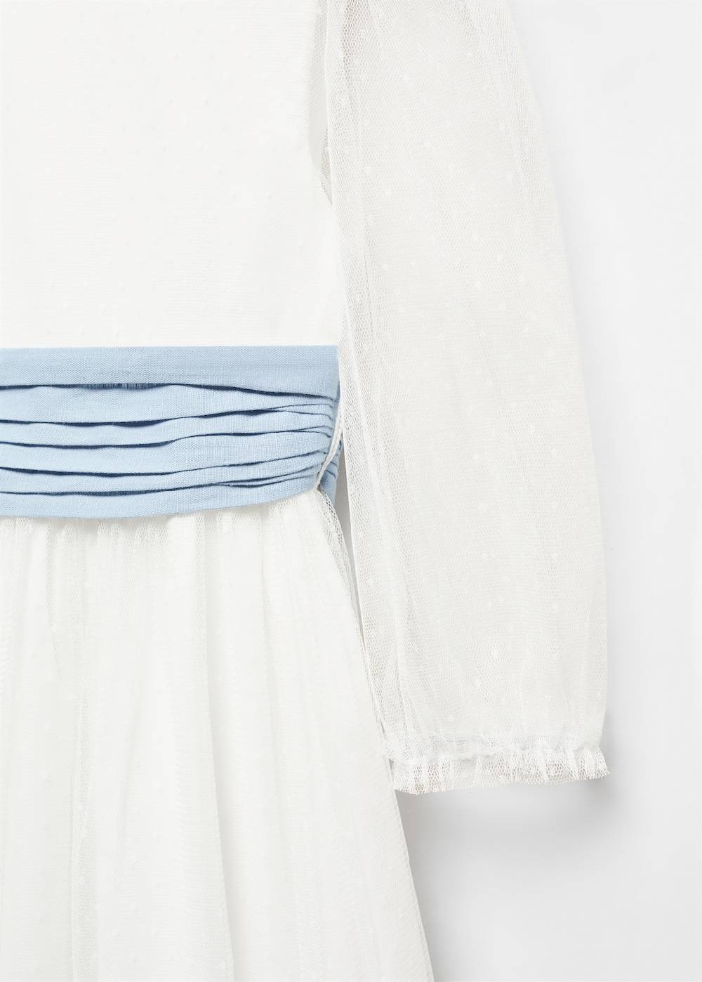 Mango Plumetis-Kleid mit Schleife Letzte 2 Tage