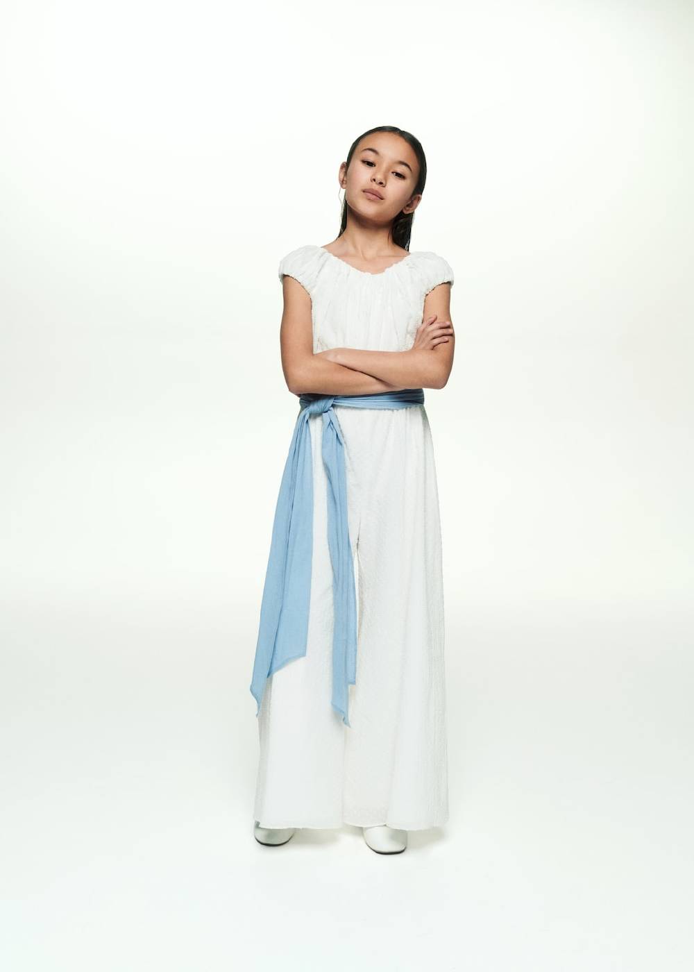 Mango Plumetis-Jumpsuit Letzter Tag