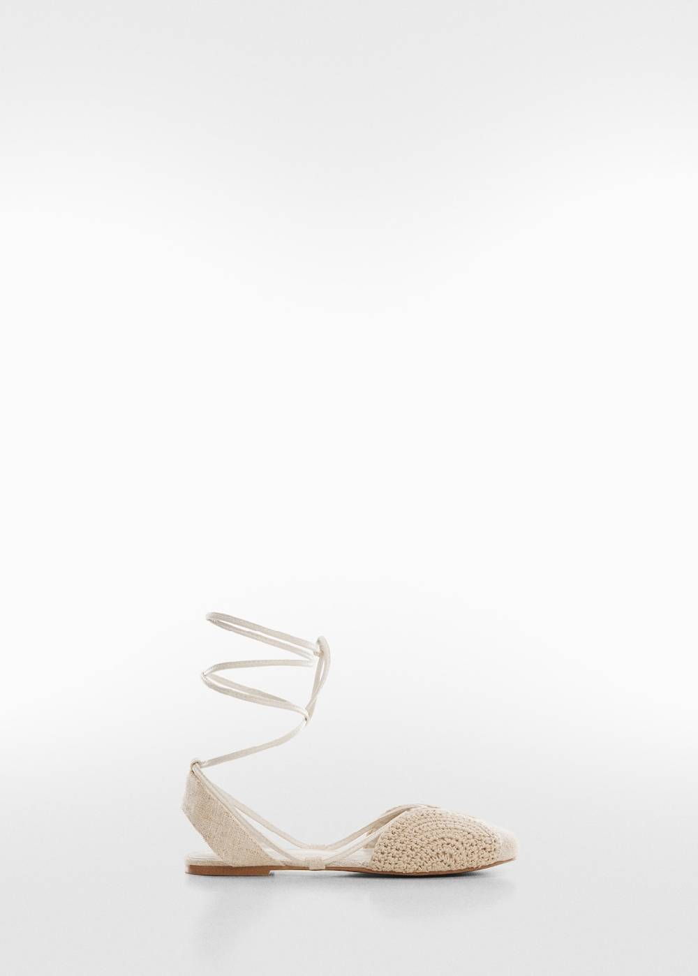 Mango Flacher Riemenschuh Bis zu 50% Rabatt