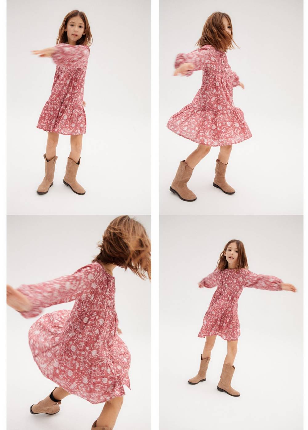 Mango Blumenkleid mit Rüschen
