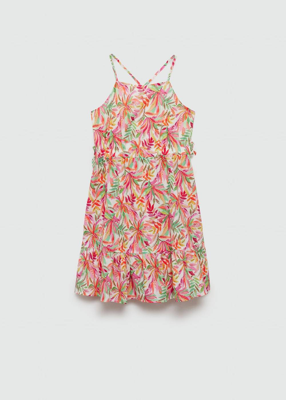 Mango Kleid mit Tropenmuster 50% Rabatt mit kostenlosem Versand