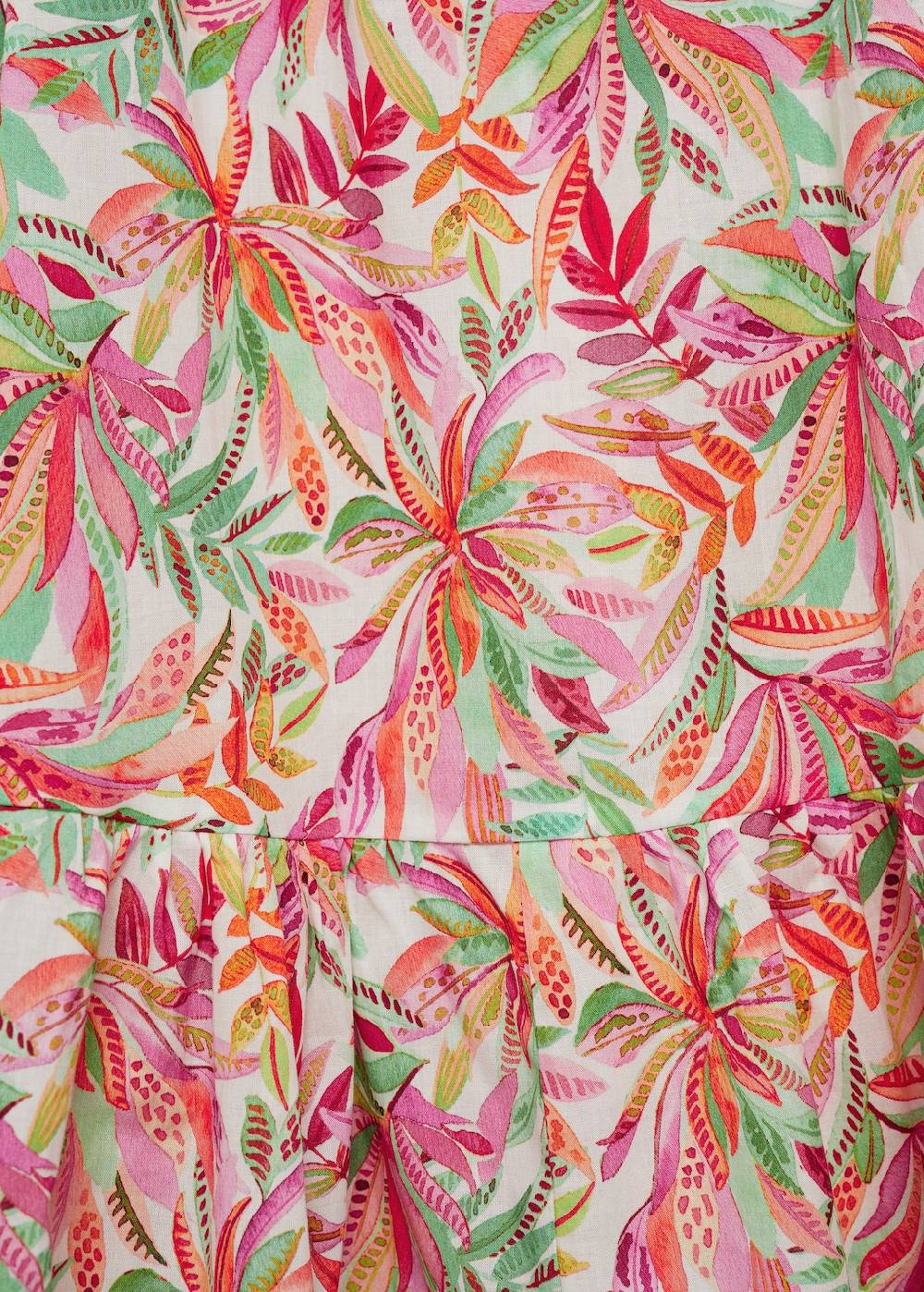 Mango Kleid mit Tropenmuster 50% Rabatt mit kostenlosem Versand