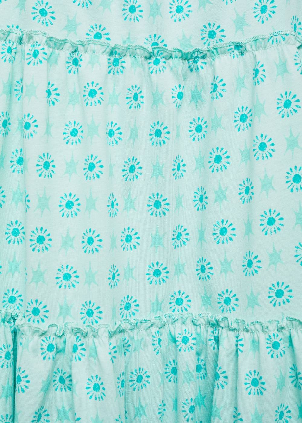 Mango Bedrucktes Kleid mit Perlen Begrenzt auf 3 Tage