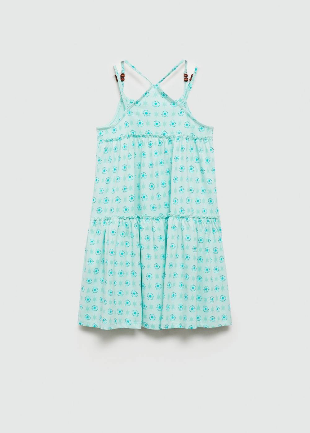 Mango Bedrucktes Kleid mit Perlen Begrenzt auf 3 Tage