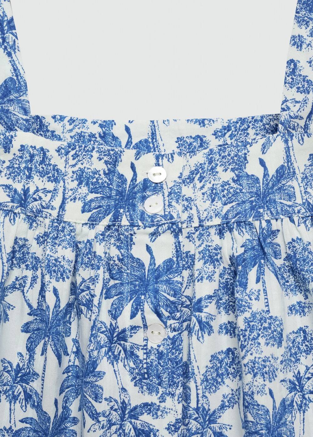 Mango Top mit Palmenprint 50% Rabatt für begrenzte Zeit