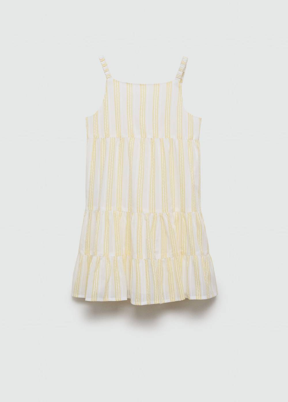 Mango Gestreiftes Rüschenkleid 2025