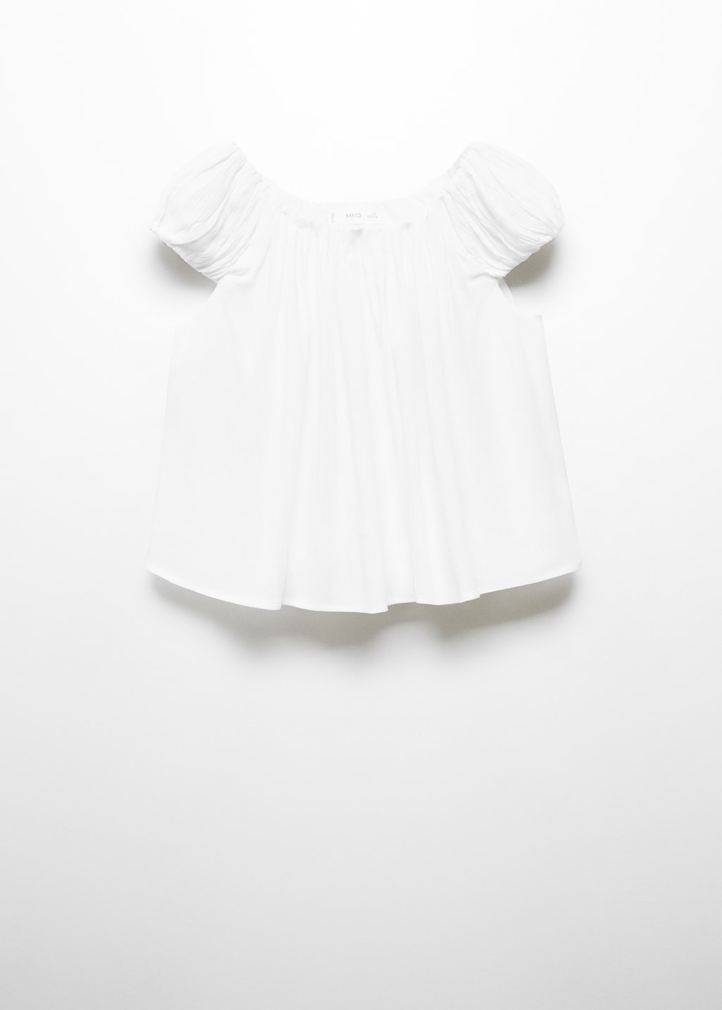 Mango Bluse mit gerafftem Detail Kostenloser Versand