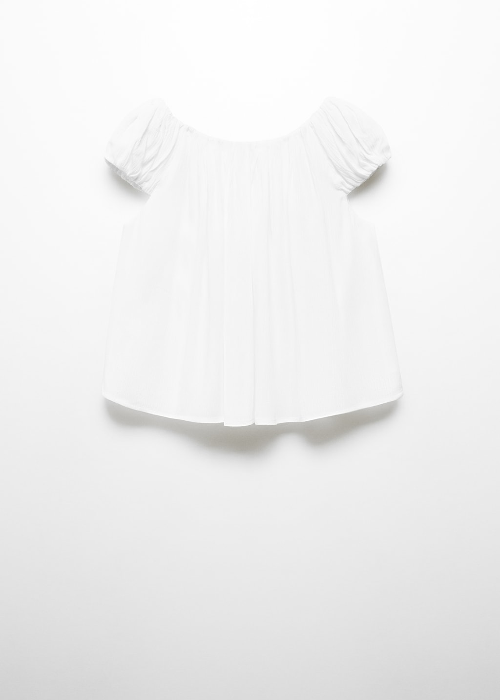 Mango Bluse mit gerafftem Detail Kostenloser Versand