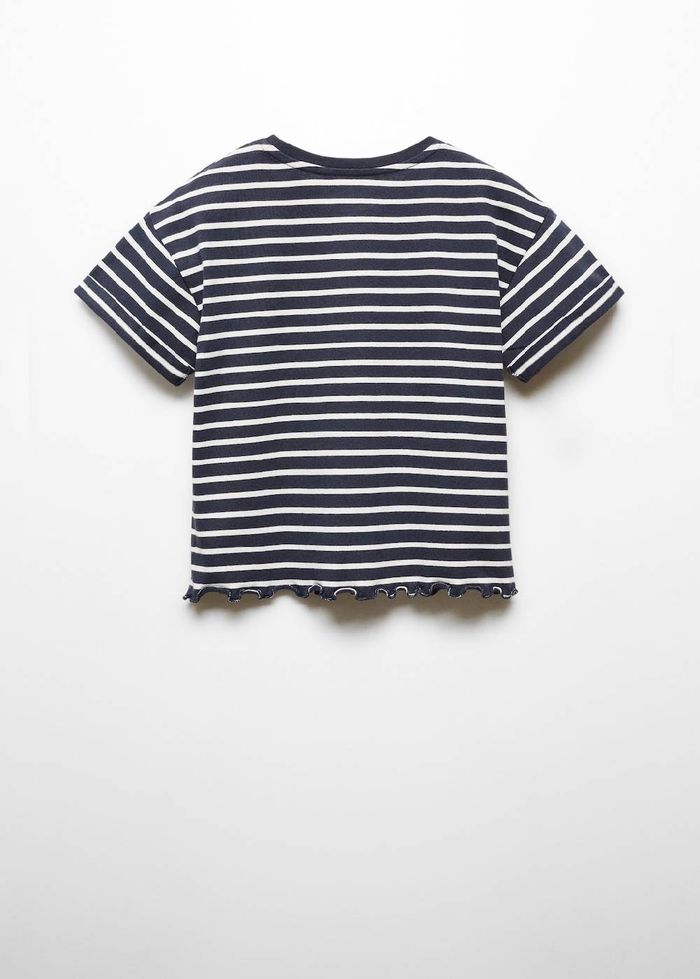 Mango Gestreiftes Baumwoll-Shirt Limitierter Zeitrabatt