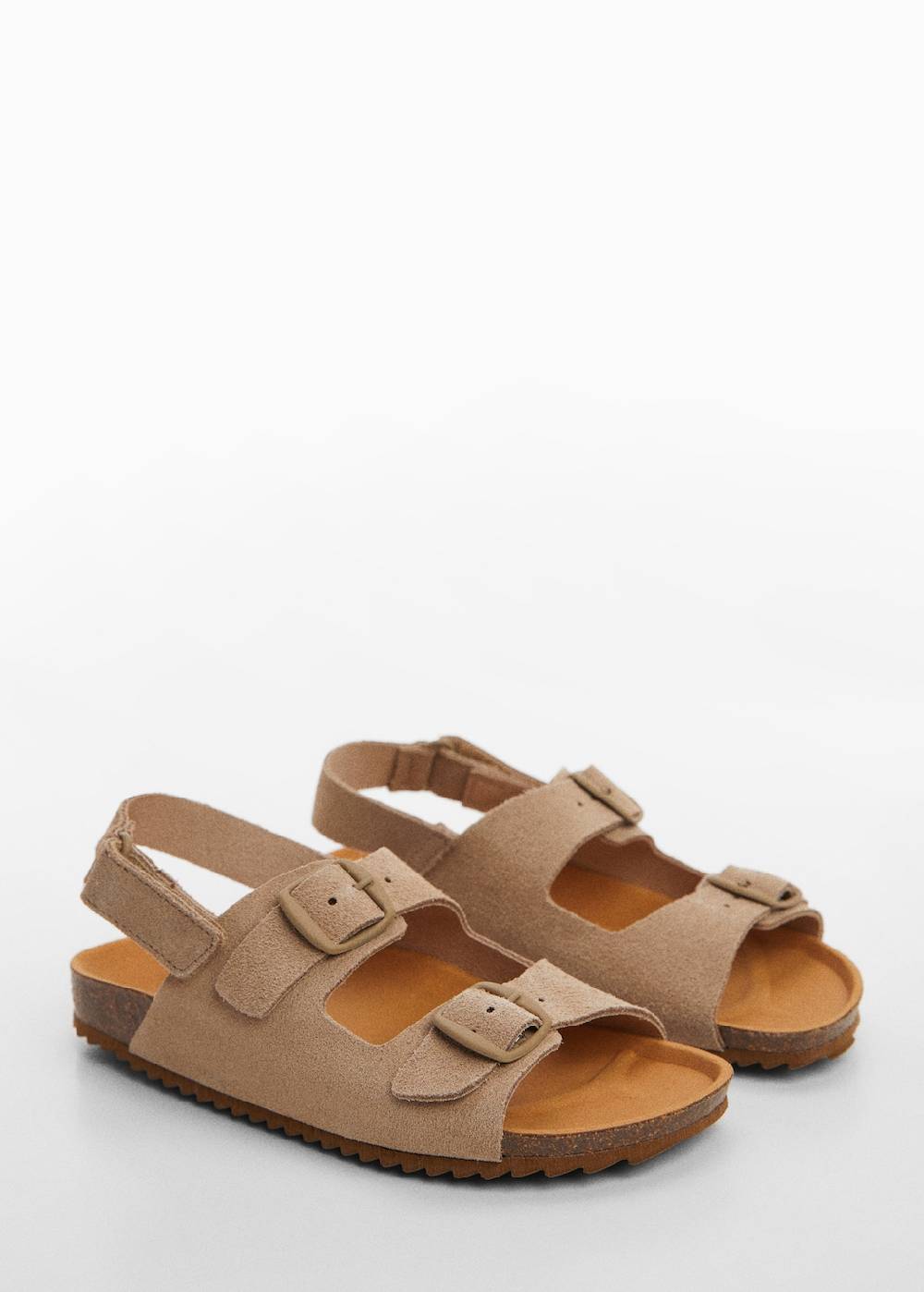 Mango Ledersandalen mit Schnallen