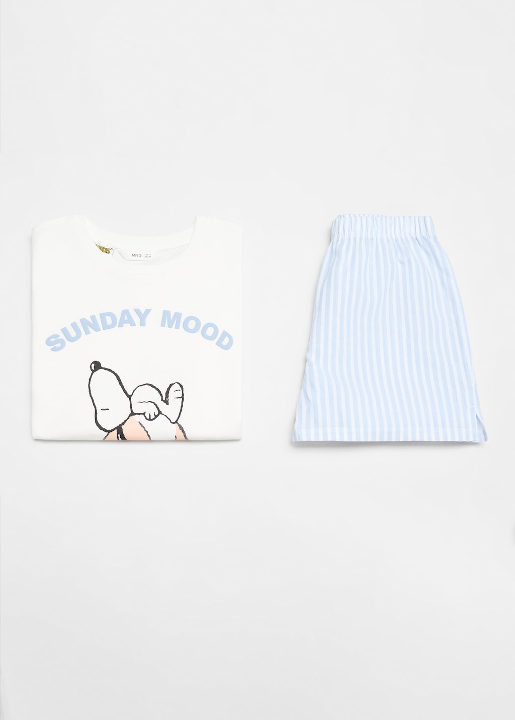 Mango Kurzer Snoopy Pyjama Versandkostenfrei