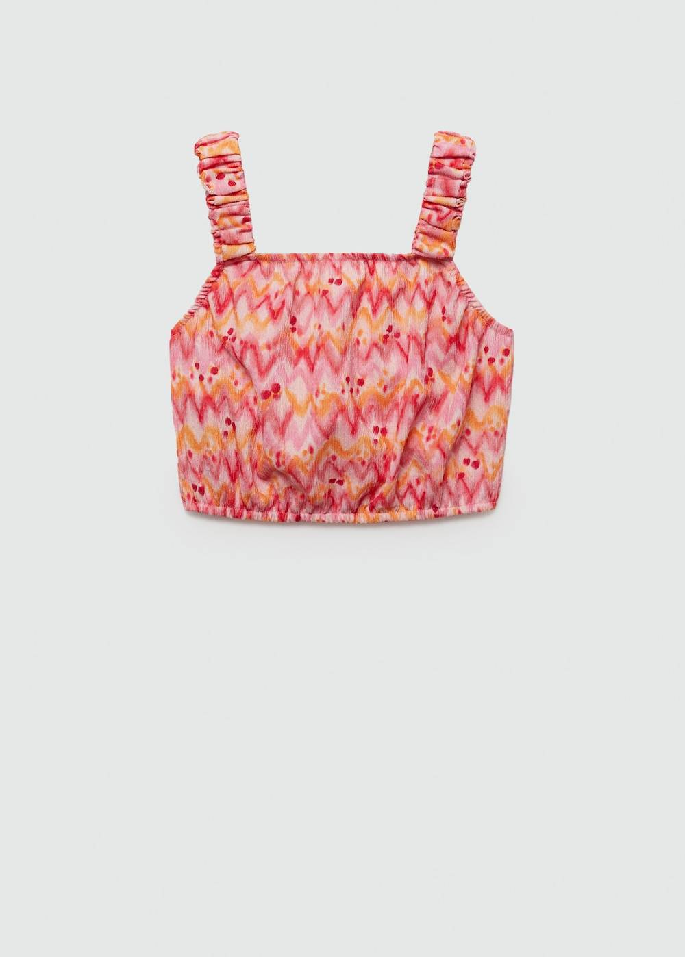 Mango Gemustertes Crop-Top Flash Sale