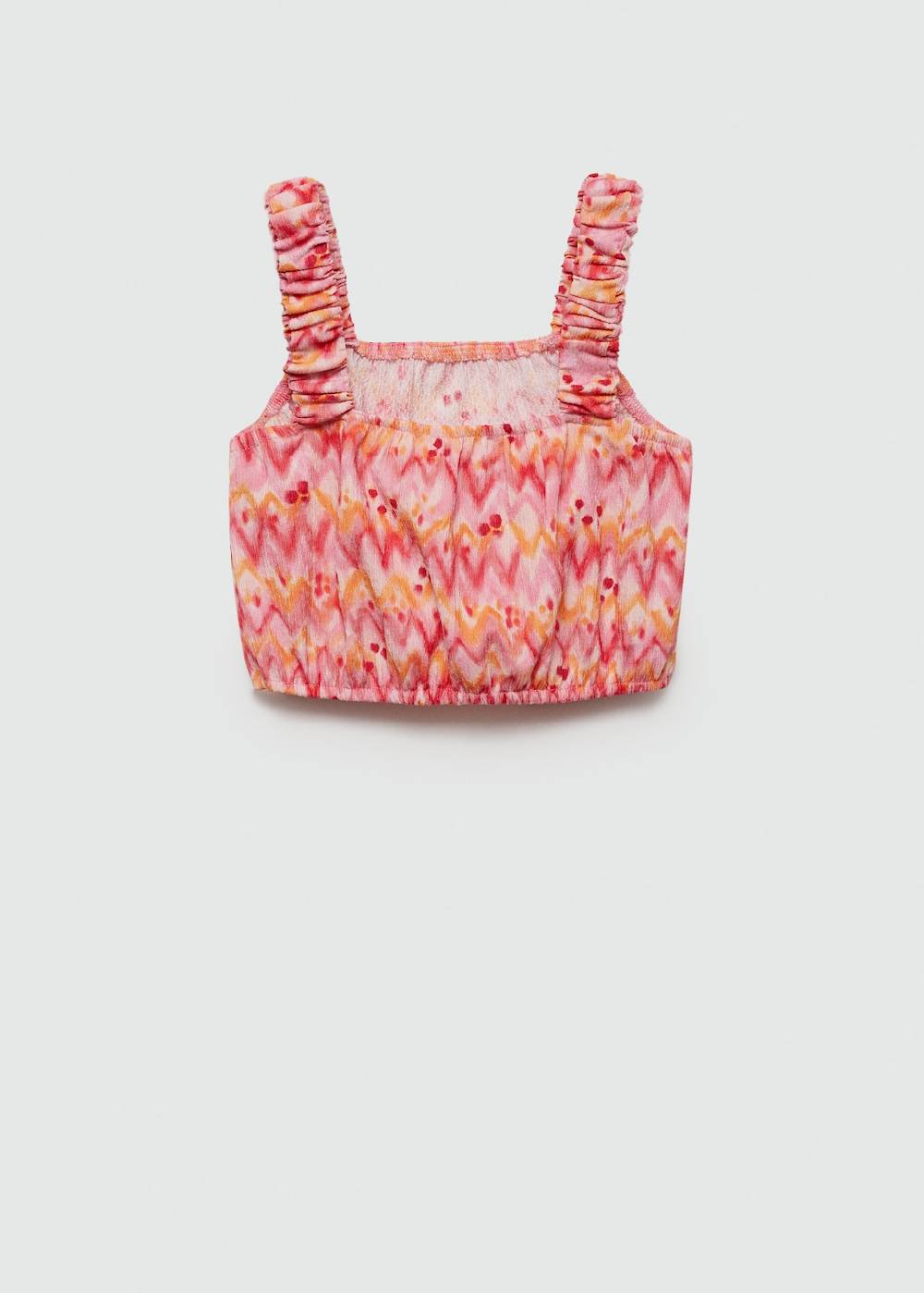 Mango Gemustertes Crop-Top Flash Sale