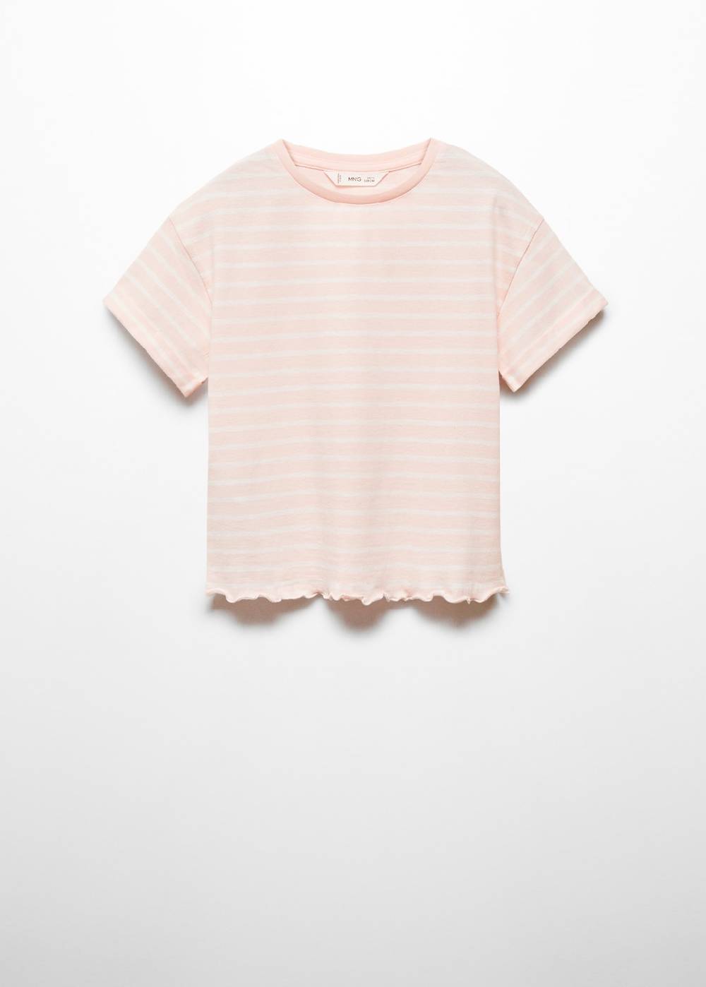 Mango Gestreiftes Baumwoll-Shirt Begrenztes Angebot