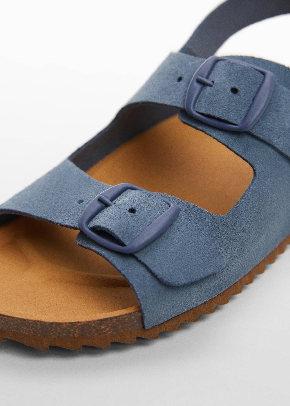 Mango Ledersandalen mit Schnallen Online Shopping