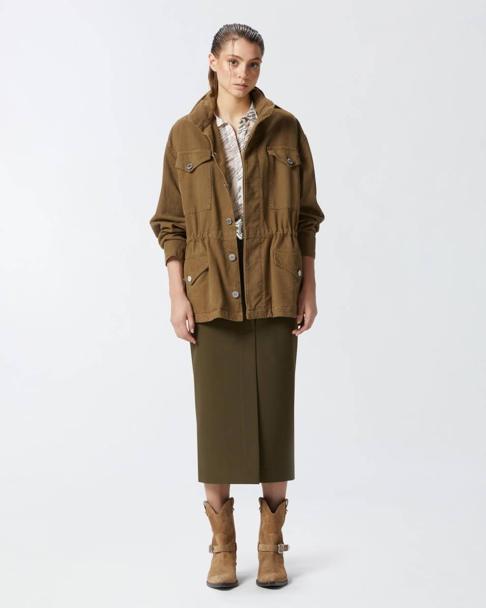 Pinko Utility-Hemdjacke aus Baumwolle Riesige Rabatte