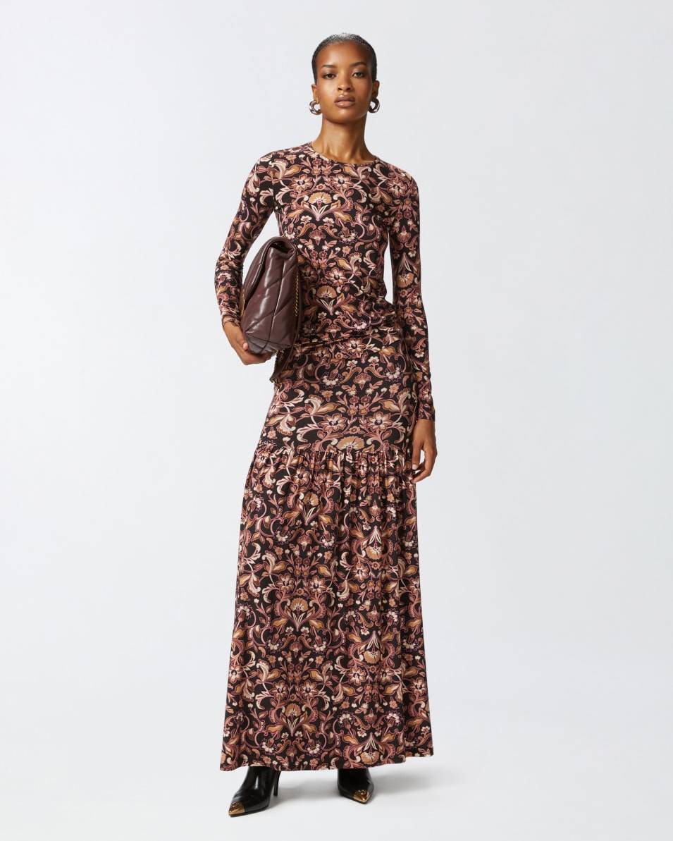 Pinko Langarm-Shirt mit Blumenprint Speichern exportieren