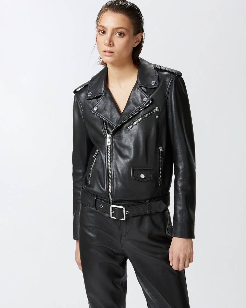 Pinko Bikerjacke aus weichem Nappaleder Auslauf