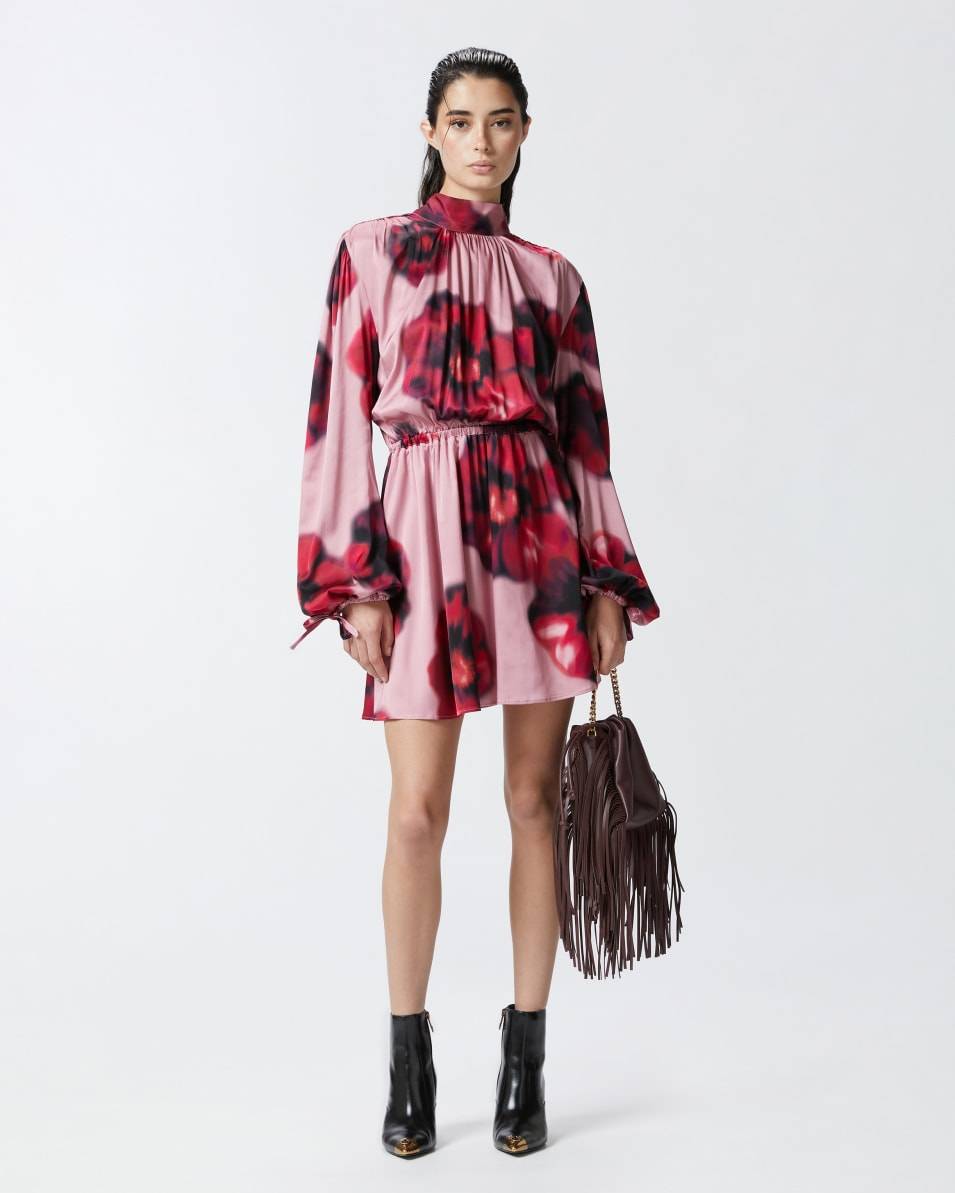 Pinko Rückenfreies Minikleid mit Blumenprint Fabrik Onlineshop