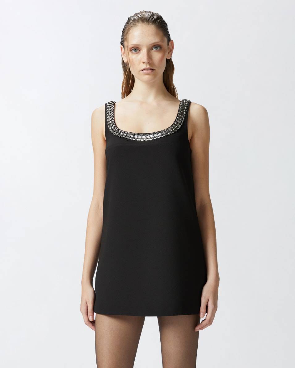 Pinko Mini-Camisole-Kleid mit glänzender Stickerei Wochenangebot