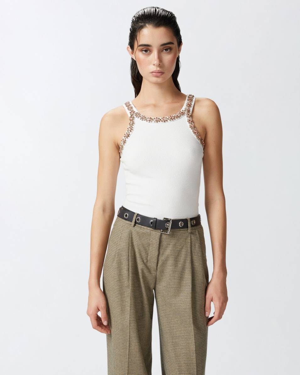Pinko Tanktop mit glänzender Stickerei Nur für heute