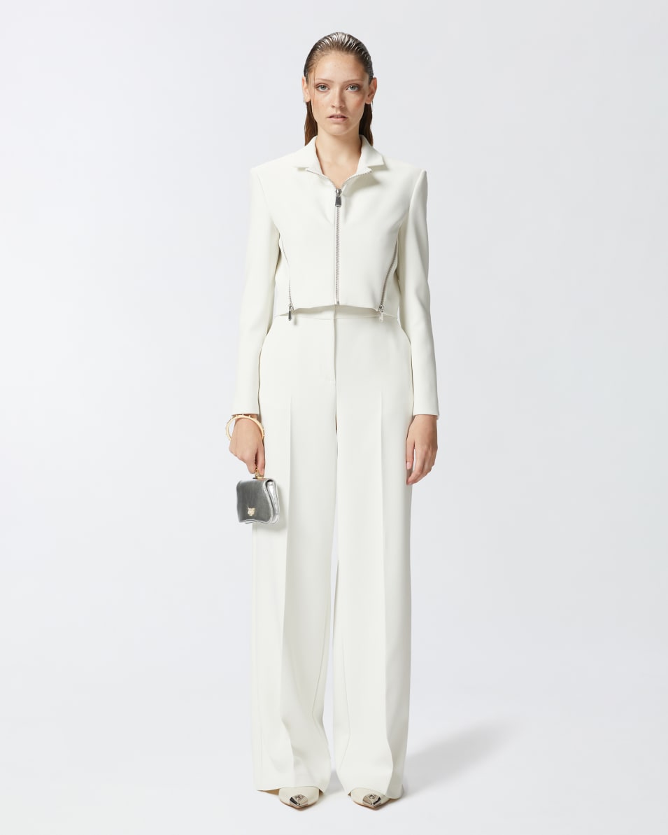 Pinko Elegante Palazzo-Hose aus Crêpe Bis zu 55% Rabatt