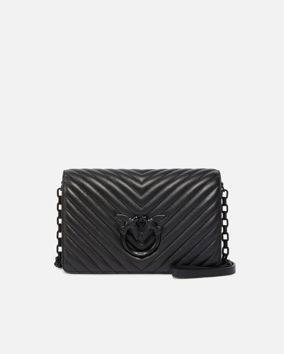 Pinko Classic Love Bag Click Chevron Color Block Kostenloser Versand international