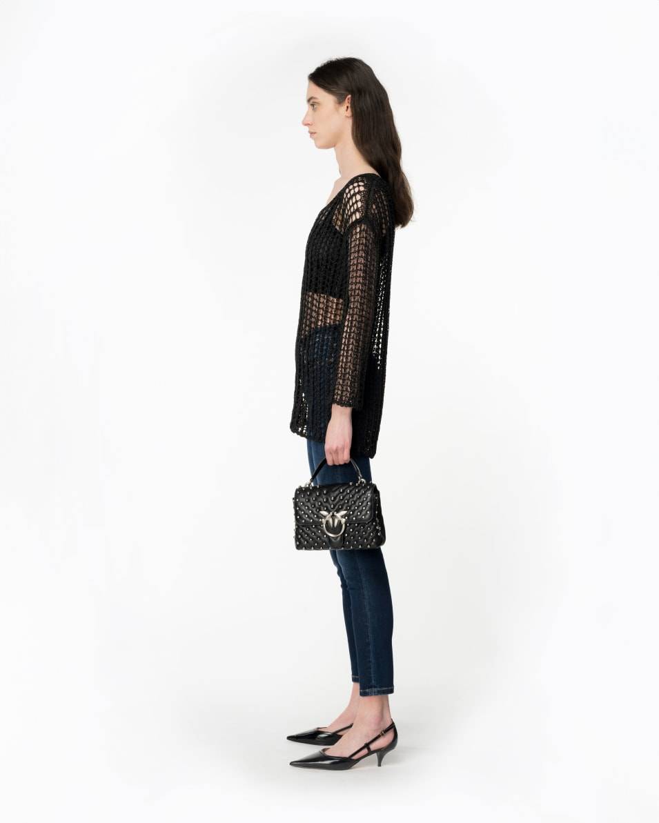 Pinko Skinny Jeans Stretch-Denim mit Stickerei auf der Rückseite Black Friday Preise