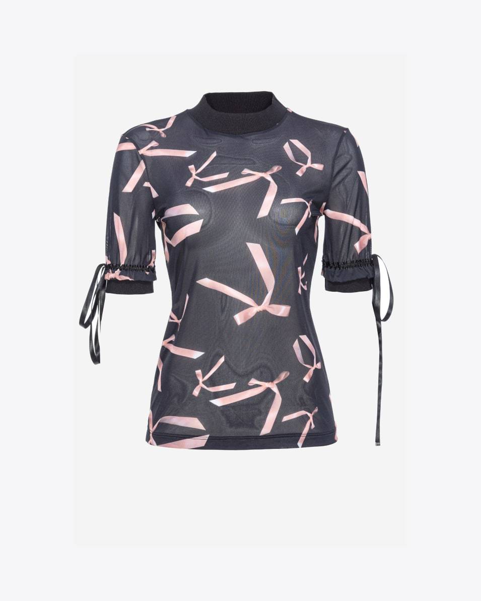 Pinko Oberteil mit Schleifchen-Print Reimagine PINKO by Patrick McDowell Outlet